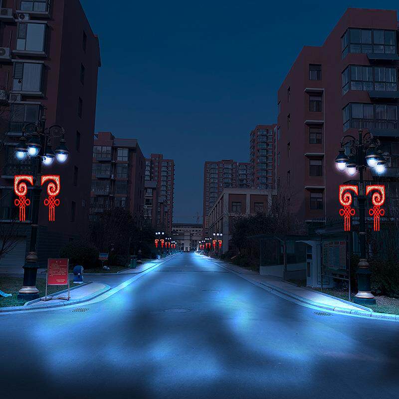 中国结路灯杆装饰灯LED路灯杆挂件灯街道亮化工程户外质保一年