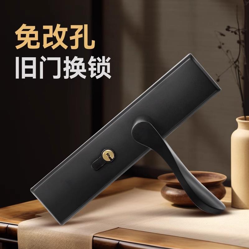 卧室佐致(收锈门锁家用通用型间室门内木门房房门把手手柄静音老