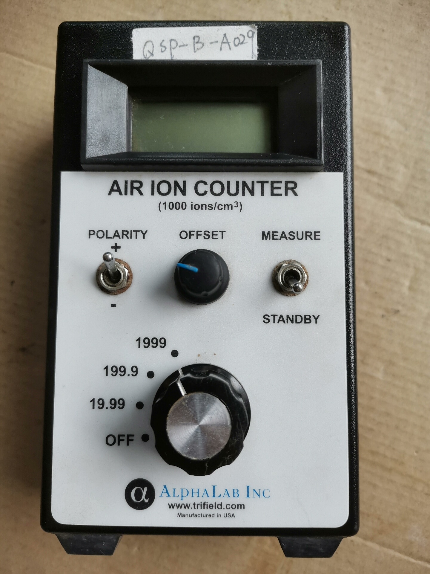 美国阿尔法空气离子AlRIONCOUNTER计数器，美国原装