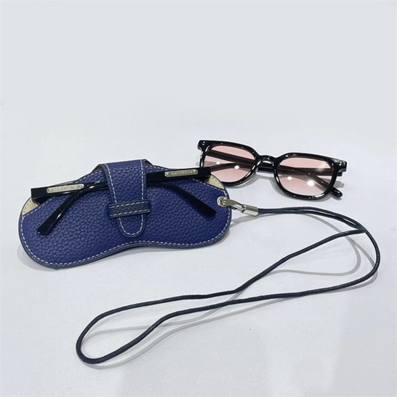 挂脖挂绳便携眼镜包男女近视眼镜保护套简约皮质太阳墨镜盒收纳包,ZIPPO/瑞士军刀/眼镜,眼镜袋,淘宝优惠券,粉丝福利购,淘宝优惠卷