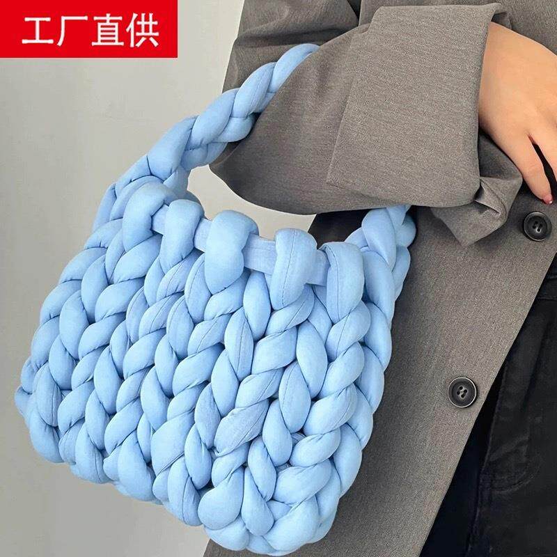 超粗毛线手工编织婴儿床围防撞地毯diy猫窝冰岛线毛布条团棉抱枕