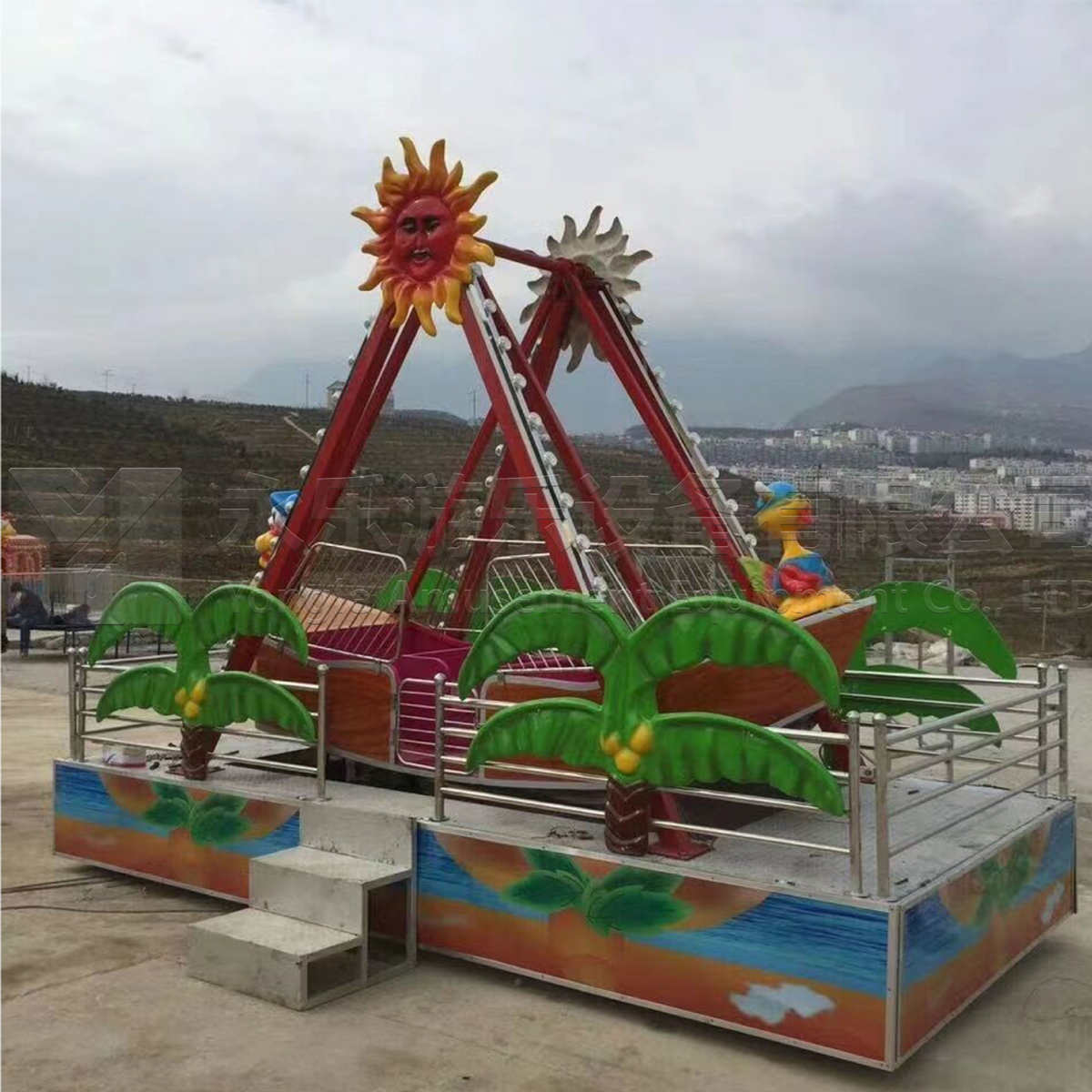 移动庙会海盗船人小座可儿童设备8公园广场夜市型12摆摊游乐迷你