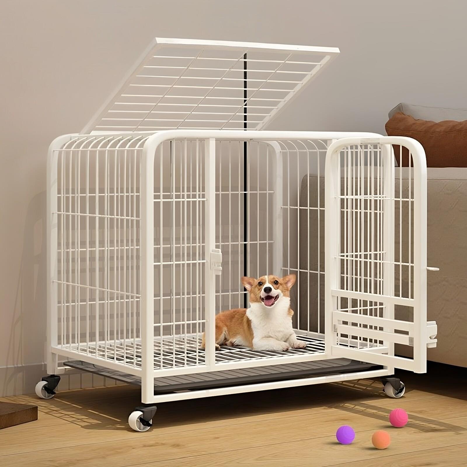 狗笼子宠物中型大型犬家用室内分离带厕所边牧金毛比熊小型狗笼窝
