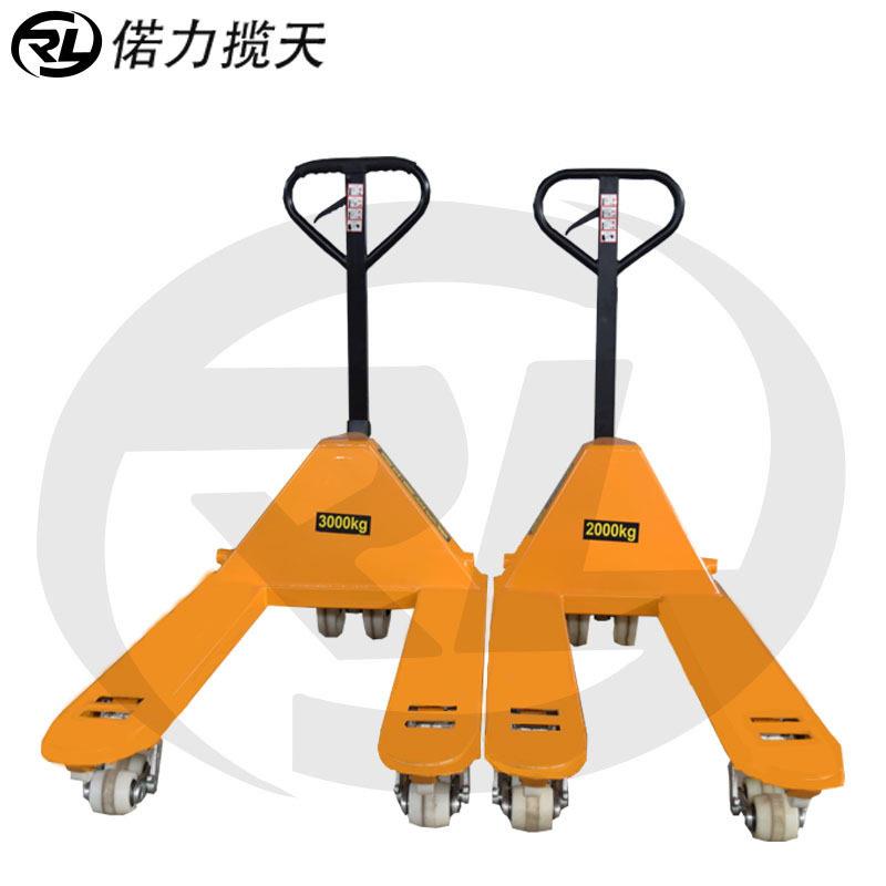 偌手3吨685力手动车大重吨搬运承车吨吨动地牛叉车吨手动搬运叉车