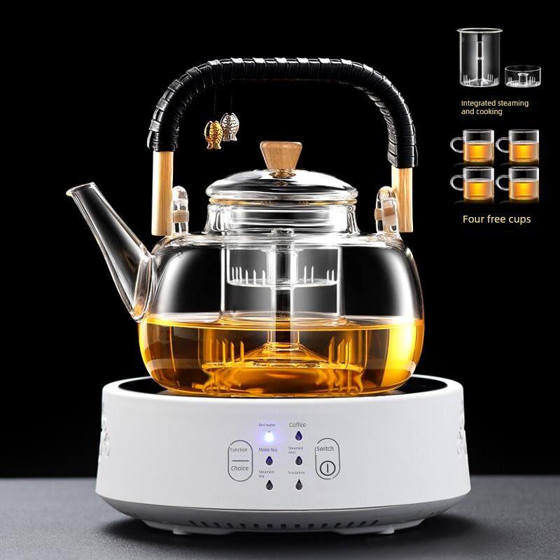 电陶炉煮茶器茶具套装家用整套办公室泡茶烧水提梁壶煮茶玻璃茶壶