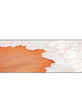 侘寂风卧室床头橙色装饰画大幅抽象酒店宾馆挂画简约软装工装壁画