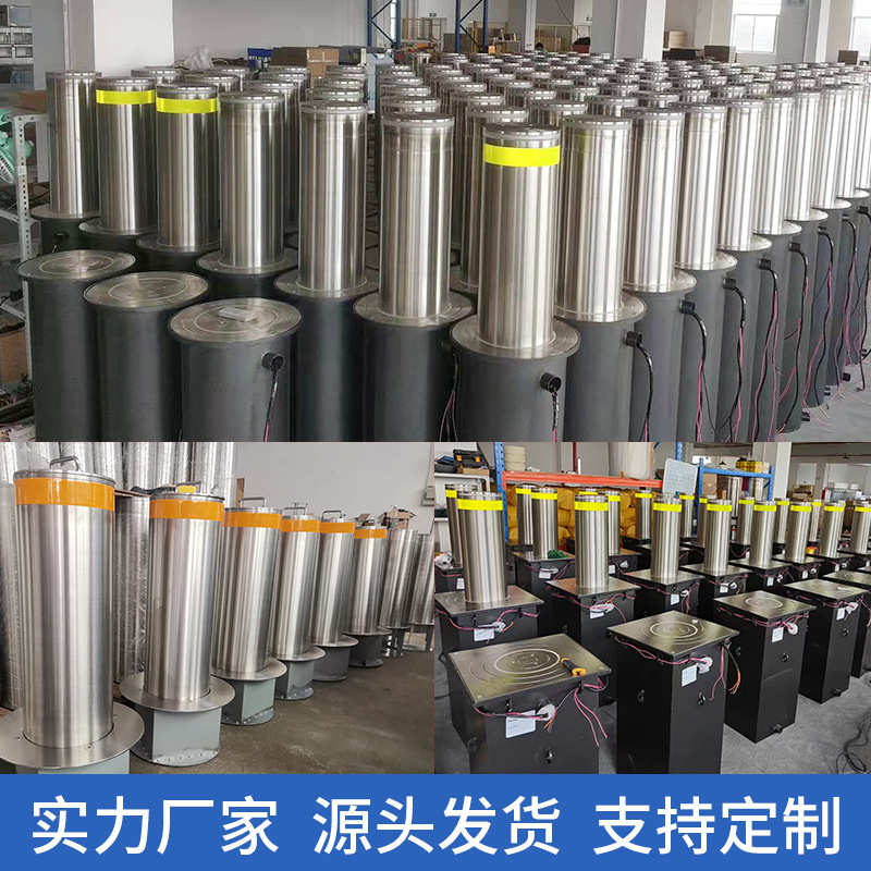 手动不锈钢学校冲撞厂家直销路障304柱地防挡车半自动升降商场桩