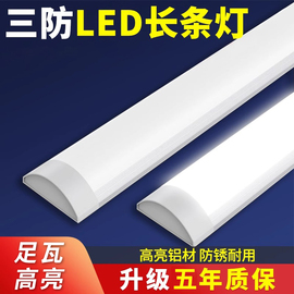 led长条灯超亮条形节能日光灯全套一体化家用吸顶灯三防净化灯管