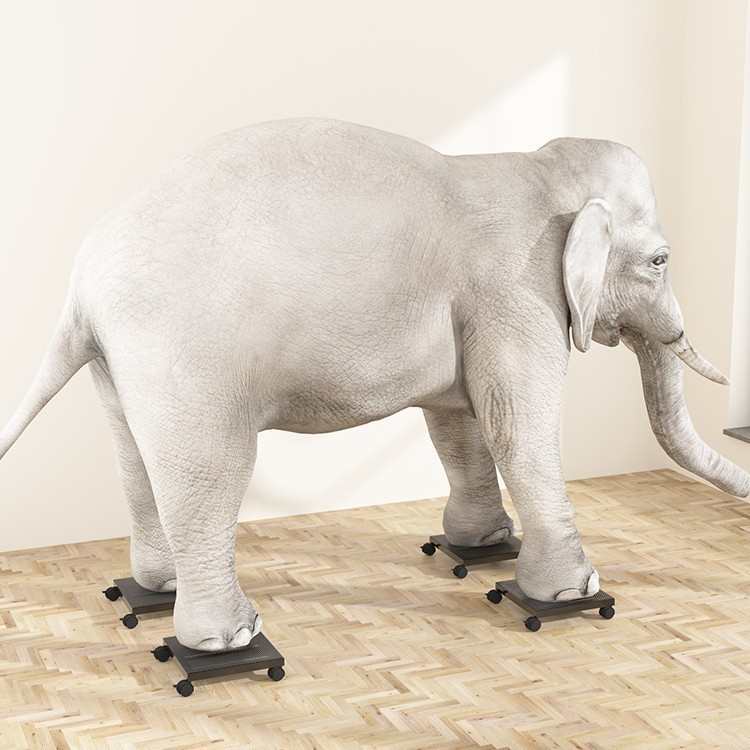 花盆托架托盘置物架子带滚轮可移动万向轮透气底座圆形方形承重