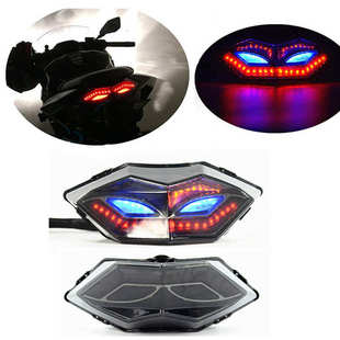 适用川崎NINJA300/250/250R 13-17年改装LED后尾灯转向刹车灯一体