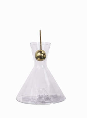 酒杯银色摆件玻璃装饰品欧式酒具现代水晶样板房简约软