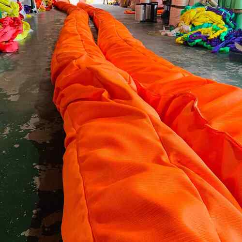 厂家供应大吨带位装超URU高分子环形起重吊 100双扣柔性T圆形吊装