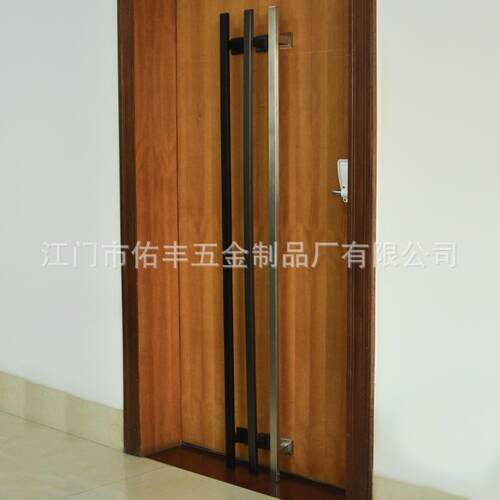 不锈钢方管单支大门木门拉手 四方盖四方管加长大拉手