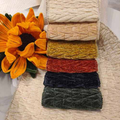 中高端懒人沙发面料充棉高级感靠垫抱枕沙发套皱皱布雪尼尔绒布料