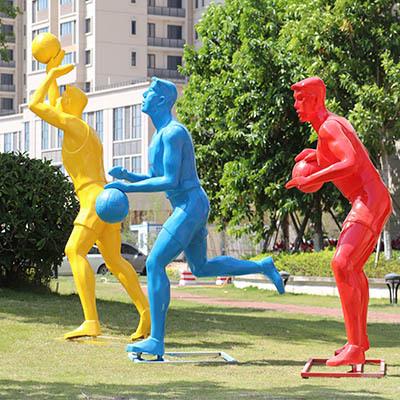 小区学校运动雕塑园林景观摆件人物体育户外公玻璃钢广场跑步抽象