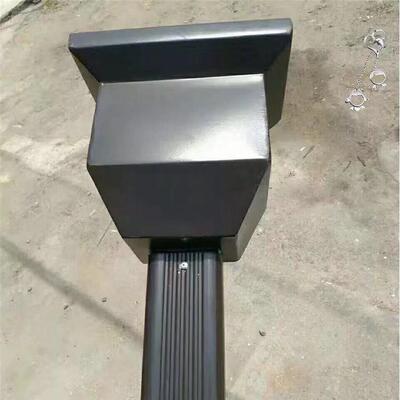 别墅下水管方形圆形雨水管铝落水管独立铝合金外墙雨水斗漏斗配件