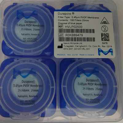 Millipore默克密理博聚偏二氟乙烯PVDF 0.45umHVLP02500HVLP04700