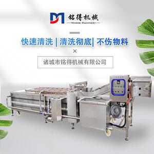 铭得竹笋清洗机大型蔬菜海鲜气泡喷淋清洗机农作物果蔬清洗设备