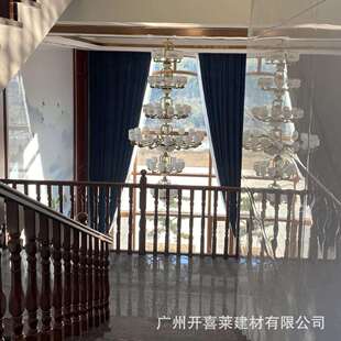 实木楼梯扶手护栏室内家用红橡木踏步板整梯扶梯窗户阳台栏杆简约