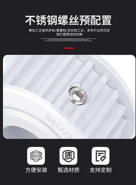 源头工厂B型S5M工业传动皮带轮 30齿带宽150精密同步带轮HTPA/EBJ