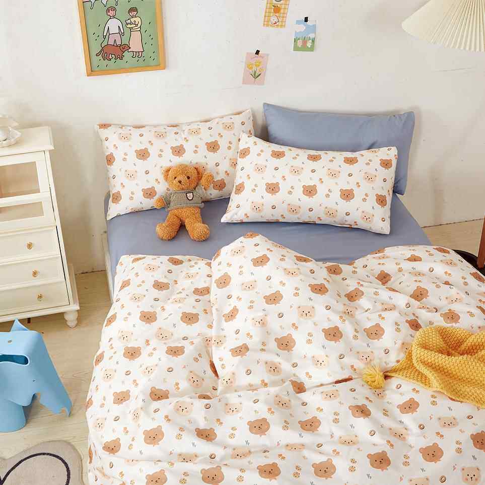 纯棉布料 儿童卡通服装面料 全棉床品印花棉布婴幼儿面料