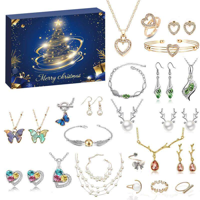 Christmas Jewelry Blind Box Advent Calendar Earrings Set