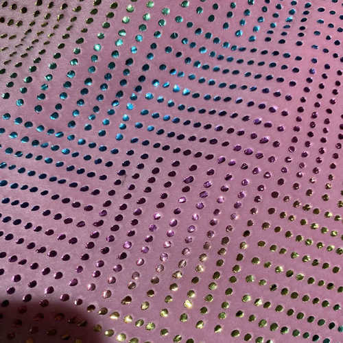 现货扎染水晶超柔烫金绒布料七彩烫星星月亮毛绒面料箱包抱枕鞋材