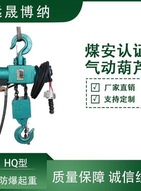 标准提升重量2吨气动葫芦2T设计HQ2-（-16）防爆环链气动葫芦