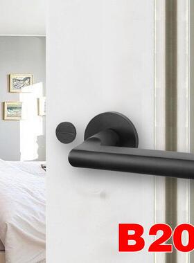 意式简风黑色个性磁吸门室内意式个锁性静音极GEU磁吸室内木门锁