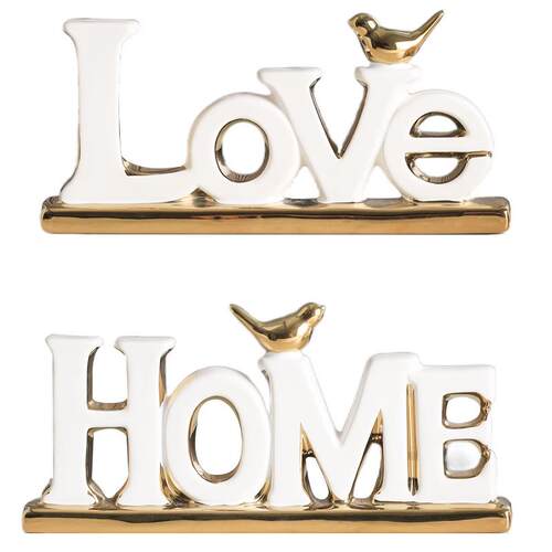现代简约LOVE/HOME摆件客厅工艺品入户玄关轻奢进门鞋柜家居装饰