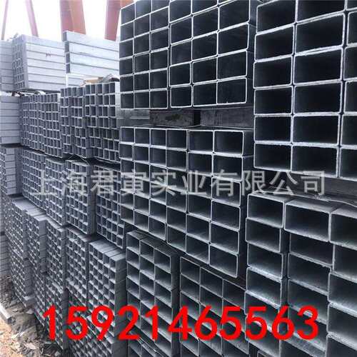 直销热镀锌方管40*80*3 镀锌扁方通50*100*4货源充足江浙沪可配送