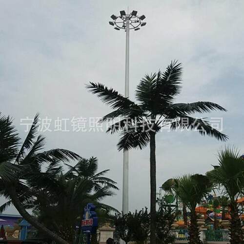 自己工厂LED高杆灯虹镜照明25米自动升降高杆灯12个200W