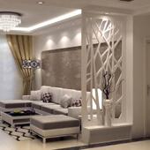 雕花隔断密度板镂空吊顶玄关隔板客厅背景墙木花格装 饰屏风通花板