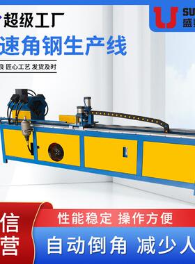 盛切泰】数控角STJG-30/铁钢法兰生产角线角钢切断机冲孔剪一【体