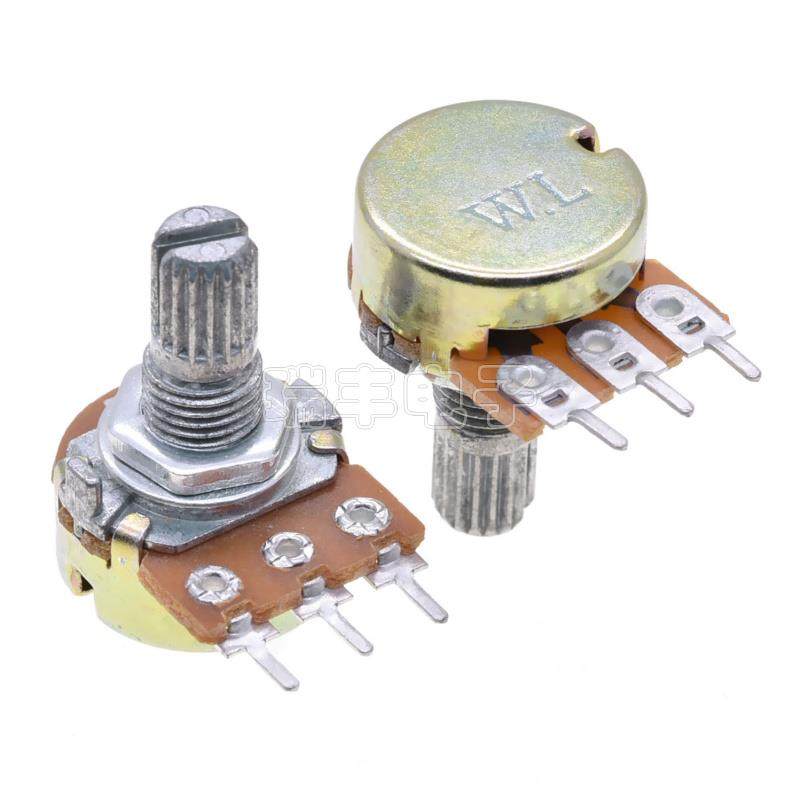 WH148单联电位器 B型1K 2K 5 10K 20K 50K 100K 250 500K 1M RK16