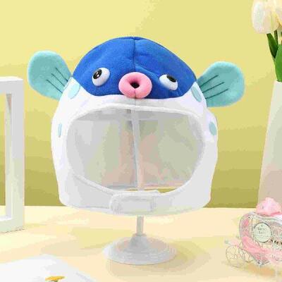 Puffer Fish Hat Funny Headwear Plush Cap Costume Kid