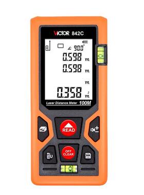 胜利VC842A/B/C/D激光测距仪手持激光红外线电子尺子量房仪测量仪