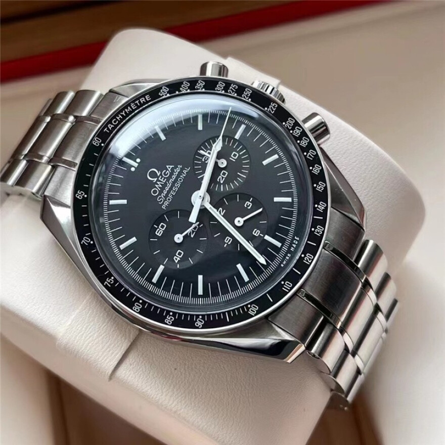 9.8新欧米茄男表超霸系列精钢计时手动机械表311.30.42.30.01.005