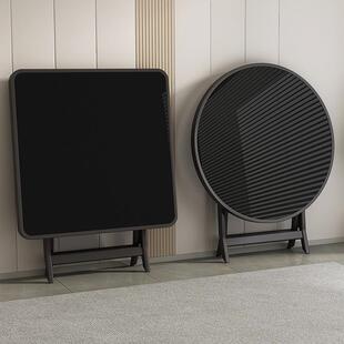 餐桌钢化玻璃方形饭桌打牌桌子小型棋牌桌四方J& 简易折叠桌便携式