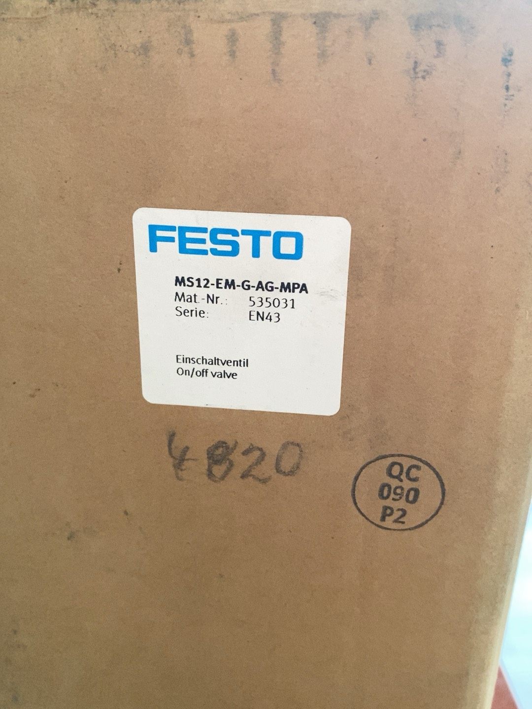 费斯托/FESTO MS12-EM-G-AG-MPA 全新原