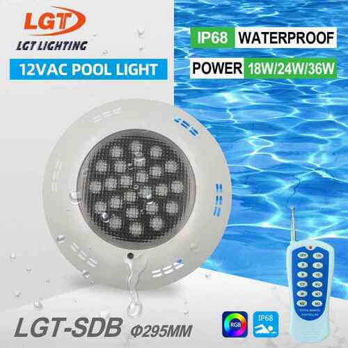 跨壁境新LED泳池灯PAR水池灯挂式水底灯七彩遥控R款GB水LGT-SDS-