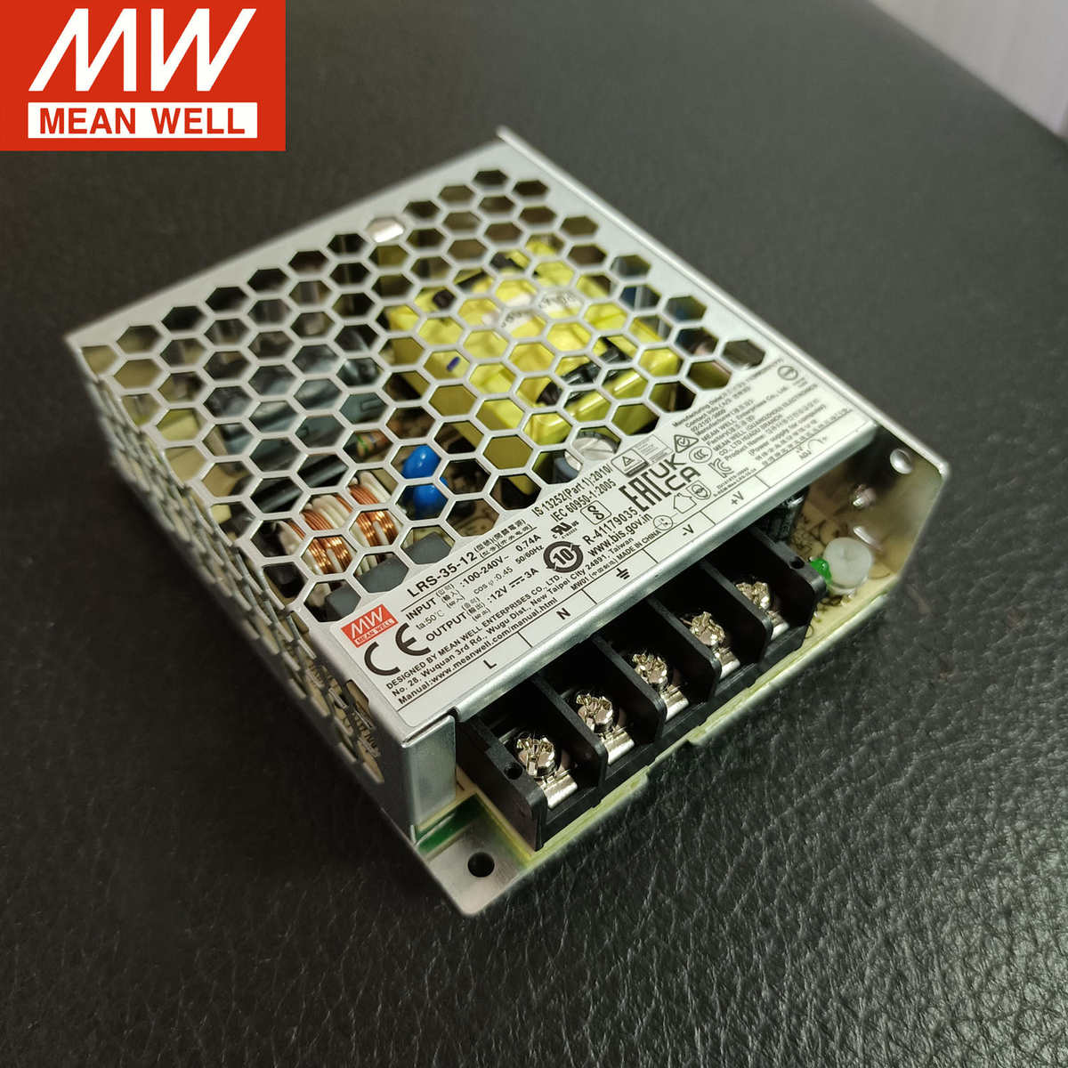 明纬电源35W-LRS-5/12/15/24/36/48V稳压直流灯带变压器开关电源