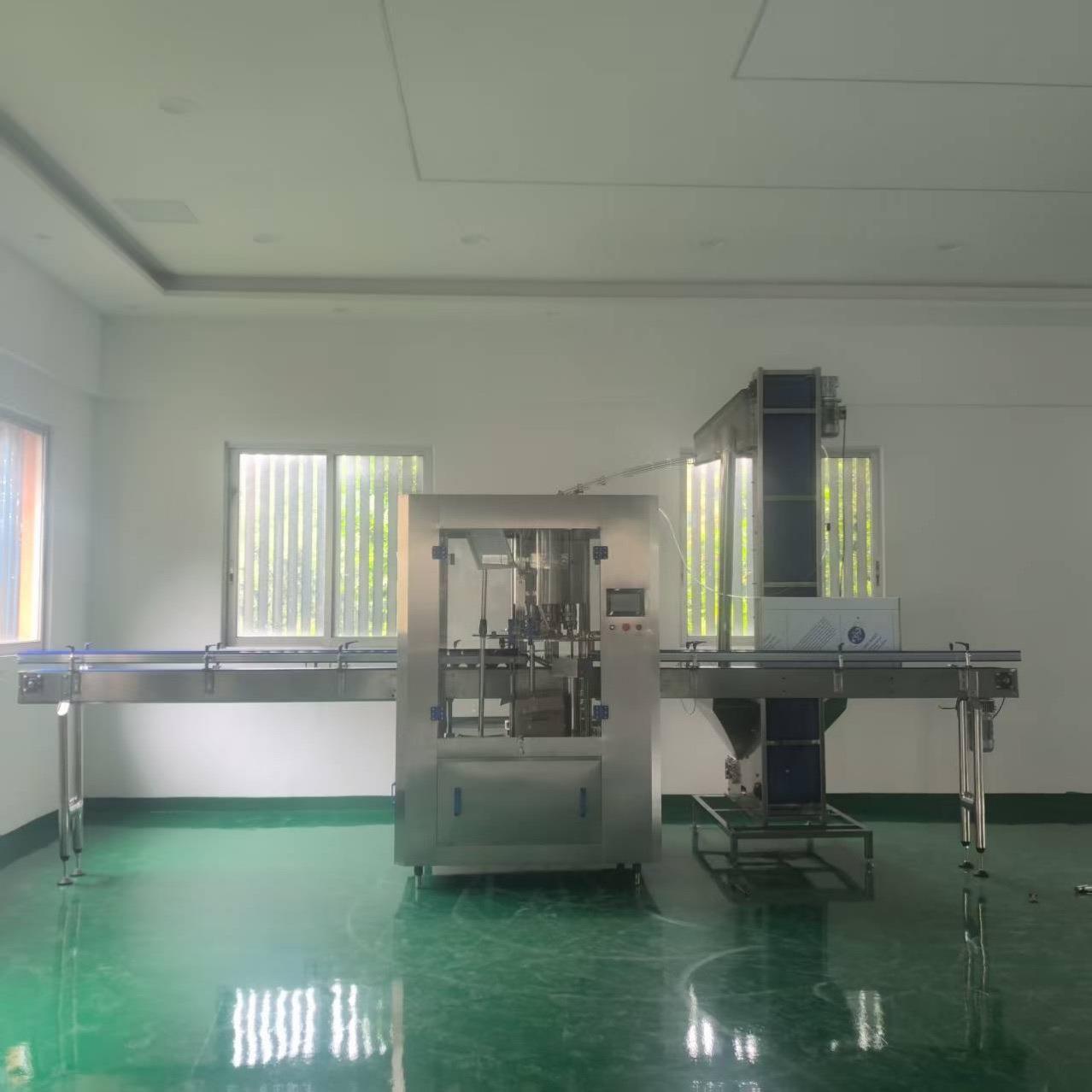 全自动锁盖机转盘式啤酒原浆易拉盖封口机扭断式铝制防盗盖锁口机