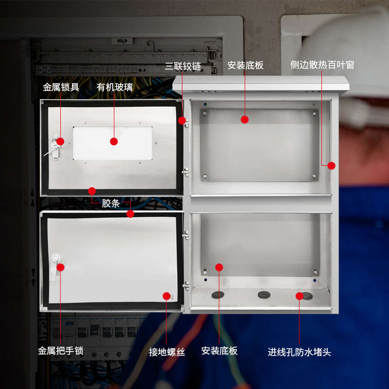 光伏箱雁高配电箱新能源光伏箱光伏工程不锈钢配电箱不锈钢光伏箱