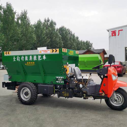 大棚果1方2方动撒粪车柴干湿两用抛粪机自农用油三园轮ZOW撒肥车