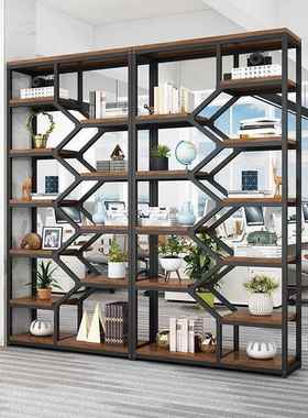 多层书架架展架客厅隔断装屏风置物玄关柜饰架办公IGP室隔断置物