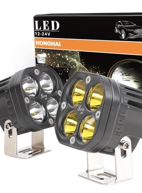 新款汽车摩托3英寸40W黄色LED工作灯条荚聚光灯驾驶雾越野ATV灯