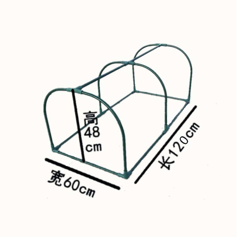 喷漆钢管花架迷你小暖房花房保温棚大棚防雨遮阳棚透明罩多肉棚