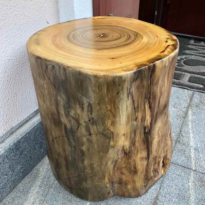 香樟木墩实木根雕凳子茶桌木桩墩子茶几墩子原木树墩圆墩子木桩