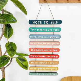 美式乡村墙壁挂饰木质挂牌办公室背景墙艺术装饰木牌板画语录标志